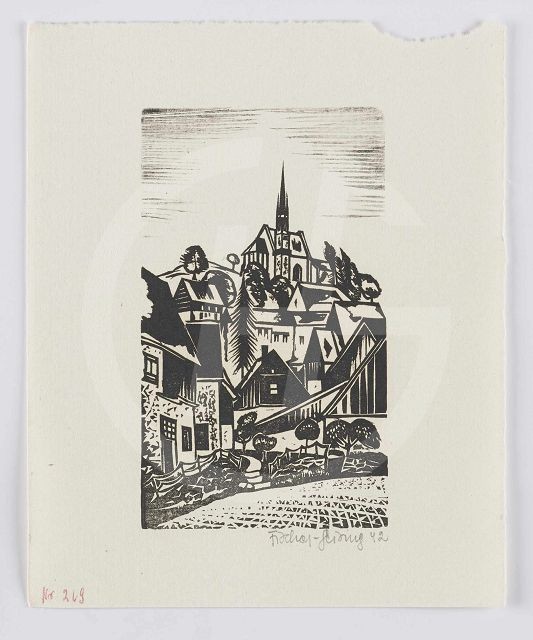 Blick auf Altenberger Kirche 1942